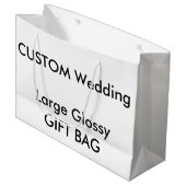 抱き枕カスタム光沢大型12.5インチx 9インチ ラージペーパーバッグ (正面アングル)