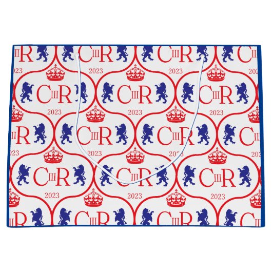抱き枕キングチャールズIII戴冠式2023年5月 ラージペーパーバッグ (正面)