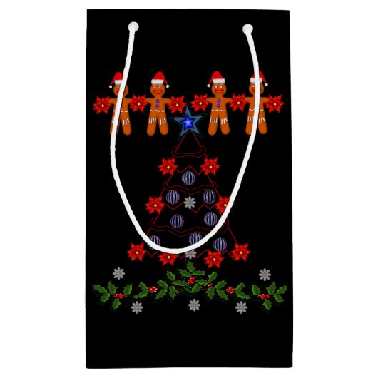 抱き枕クリスマスジンジャーブレッドマン スモールペーパーバッグ (裏面)