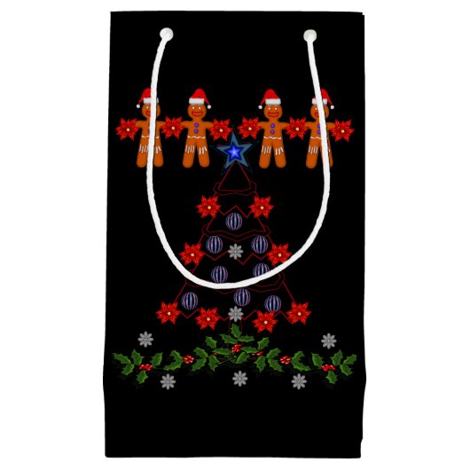 抱き枕クリスマスジンジャーブレッドマン スモールペーパーバッグ (正面)