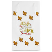 抱き枕クリスマスジンジャーブレッドマン スモールペーパーバッグ (裏面)