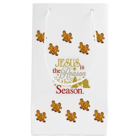 抱き枕クリスマスジンジャーブレッドマン スモールペーパーバッグ (正面)