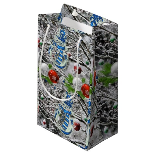 抱き枕クリスマス雪だるま スモールペーパーバッグ (正面アングル)