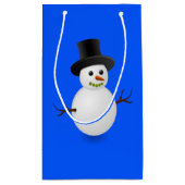 抱き枕クリスマス雪だるま スモールペーパーバッグ (裏面)