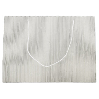 抱き枕グレーと白ストライプ色 ラージペーパーバッグ