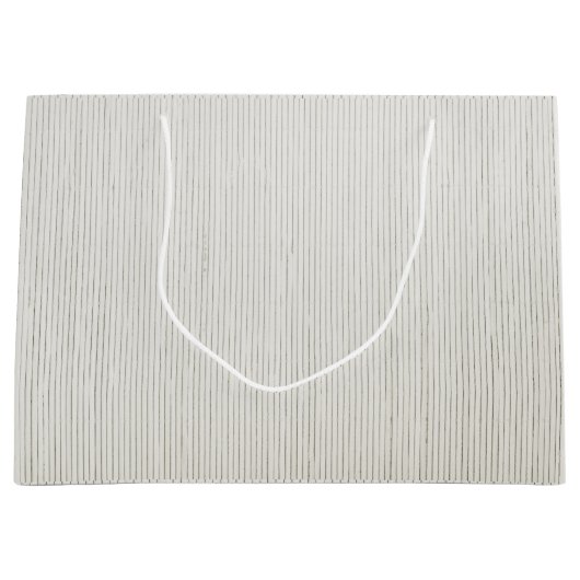 抱き枕グレーと白ストライプ色 ラージペーパーバッグ (正面)