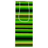 抱き枕ストライプの ワインギフトバッグ (正面)