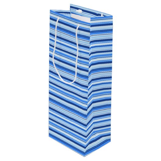 抱き枕ストライプの ワインギフトバッグ (正面アングル)