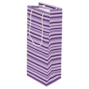 抱き枕ストライプの ワインギフトバッグ