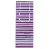 抱き枕ストライプの ワインギフトバッグ (正面)