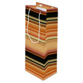 抱き枕ストライプの ワインギフトバッグ (正面アングル)