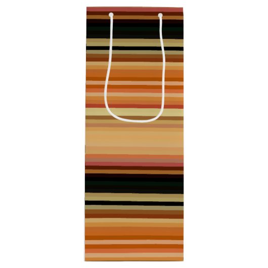 抱き枕ストライプの ワインギフトバッグ (正面)