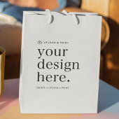 抱き枕デザインのアップロード ミディアムペーパーバッグ