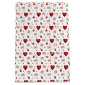 抱き枕デザインバレンタインデー ミディアムペーパーバッグ (裏面)