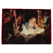 抱き枕ドイツ絵を描ルネッサンス出生 ラージペーパーバッグ (裏面)