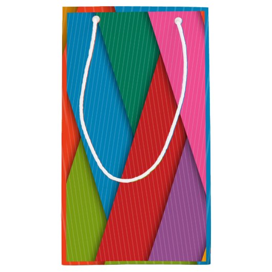 抱き枕ハッピーカラフル三角形 スモールペーパーバッグ (裏面)