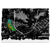 抱き枕ハミングバード及びブラックレース ラージペーパーバッグ (正面)