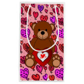 抱き枕バレンタインデーベア スモールペーパーバッグ (正面)