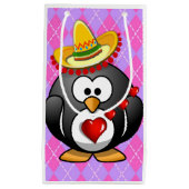 抱き枕バレンタインペンギン スモールペーパーバッグ (正面)