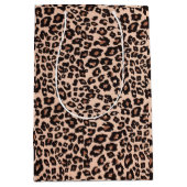 抱き枕ヒョウ印刷ギフト包装 ミディアムペーパーバッグ (正面)