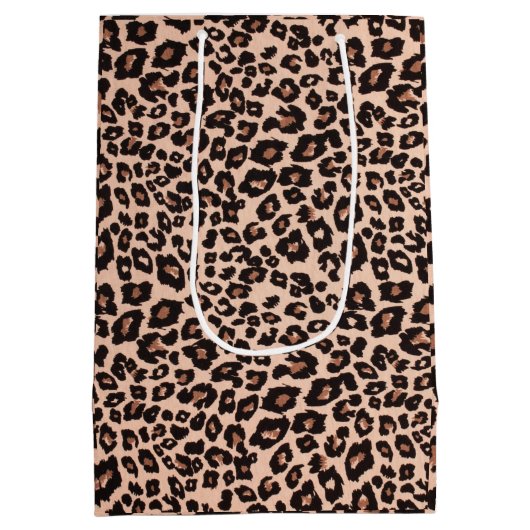 抱き枕ヒョウ印刷ギフト包装 ミディアムペーパーバッグ (裏面)