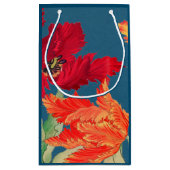 抱き枕ブルー日本のプリント スモールペーパーバッグ (裏面)