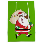 抱き枕ランニングズブラックサンタ ミディアムペーパーバッグ (裏面)