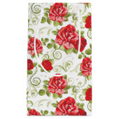 抱き枕レッドローズプリント スモールペーパーバッグ (正面)