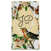 抱き枕ヴィンテージ鳥 スモールペーパーバッグ (裏面)