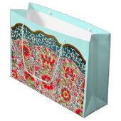 抱き枕中国のパターンのカスタム設計 ラージペーパーバッグ (正面アングル)