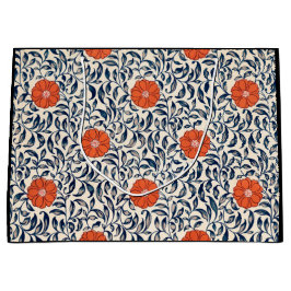 抱き枕中国の花柄 ラージペーパーバッグ