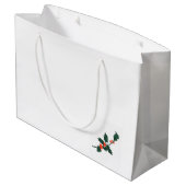 抱き枕付きクリスマスブルドッグ虎猫 ラージペーパーバッグ (裏面アングル)