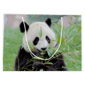 抱き枕写真ジャイアントパンダ、動物0185。 ラージペーパーバッグ (裏面)