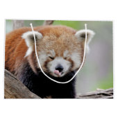 抱き枕写真赤パンダ、動物0272。 ラージペーパーバッグ (裏面)