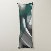 抱き枕抽象芸術トレンドインテリアデコーグリーン ボディピロー (裏面 (縦))