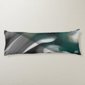 抱き枕抽象芸術トレンドインテリアデコーグリーン ボディピロー (裏面)