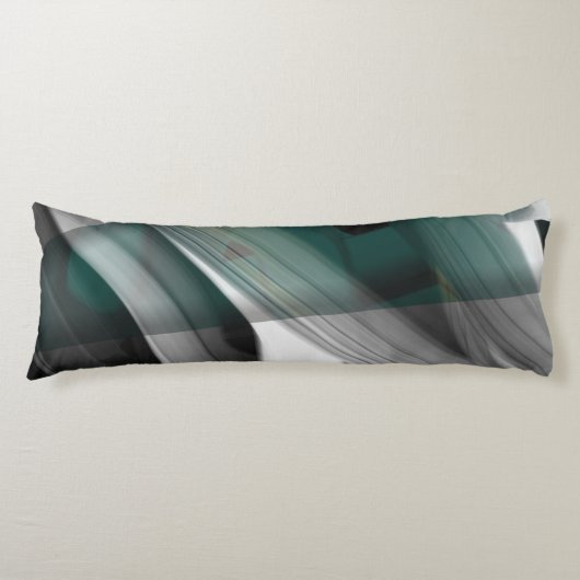 抱き枕抽象芸術トレンドインテリアデコーグリーン ボディピロー (正面)