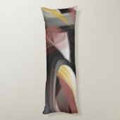 抱き枕抽象芸術トレンドインテリアデコーブラック ボディピロー (裏面 (縦))