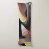 抱き枕抽象芸術トレンドインテリアデコーブラック ボディピロー (正面縦)