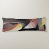 抱き枕抽象芸術トレンドインテリアデコーブラック ボディピロー (裏面)