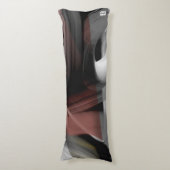 抱き枕抽象芸術トレンドインテリアデコーブラック ボディピロー (正面縦)