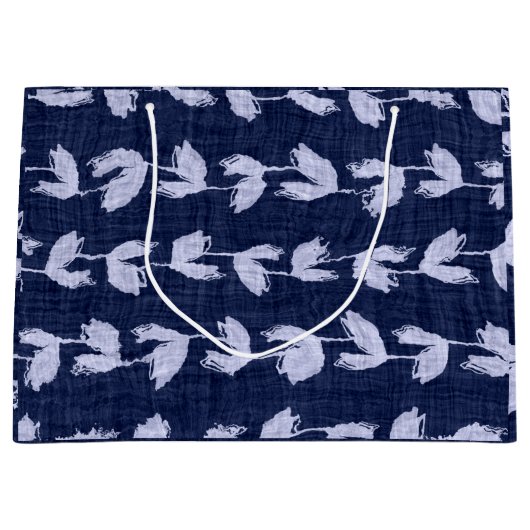 抱き枕日本の青葉模様 ラージペーパーバッグ (正面)