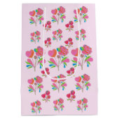 抱き枕棒つきキャンデー花 ミディアムペーパーバッグ (裏面)