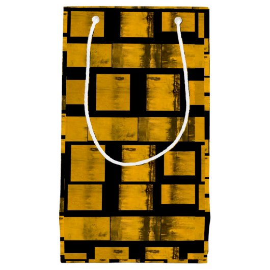 抱き枕焼けイエローブラック スモールペーパーバッグ (正面)