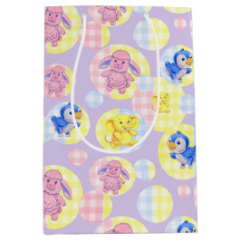 抱き枕玩具動物バブル ミディアムペーパーバッグ