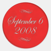 抱き枕用カスタムウェディングシール ラウンドシール (正面)