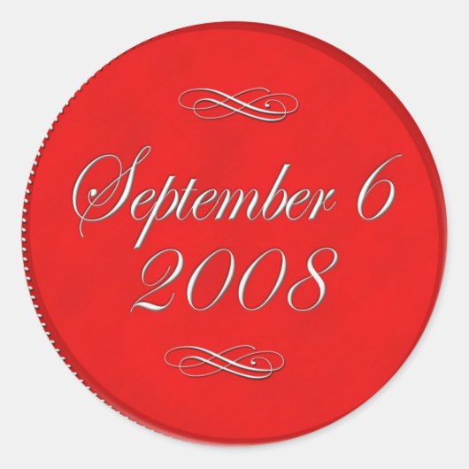 抱き枕用カスタムウェディングシール ラウンドシール (正面)