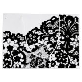 抱き枕白黒レース ラージペーパーバッグ (裏面)