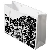 抱き枕白黒レース ラージペーパーバッグ (正面アングル)