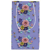 抱き枕紫フローラ スモールペーパーバッグ (正面)